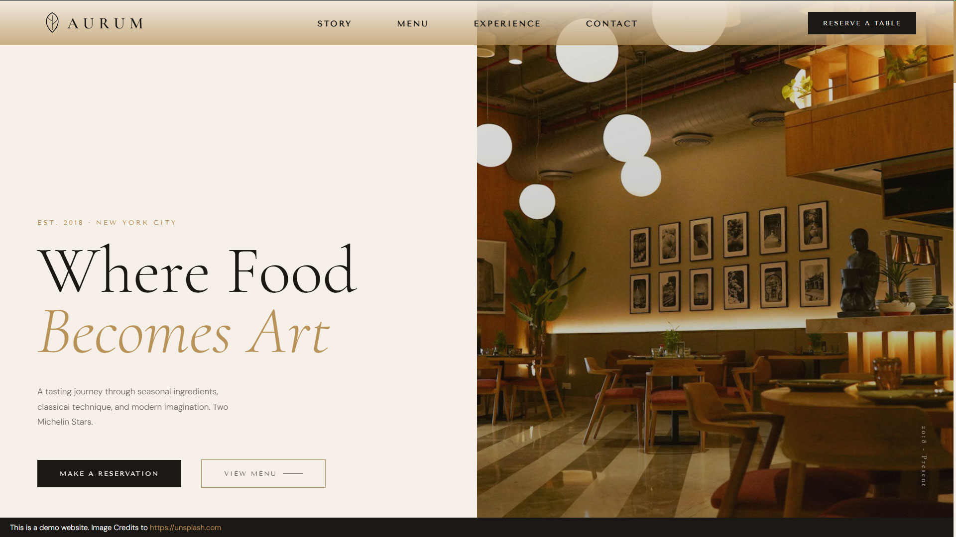 Aurum Luxury Dining screenshot